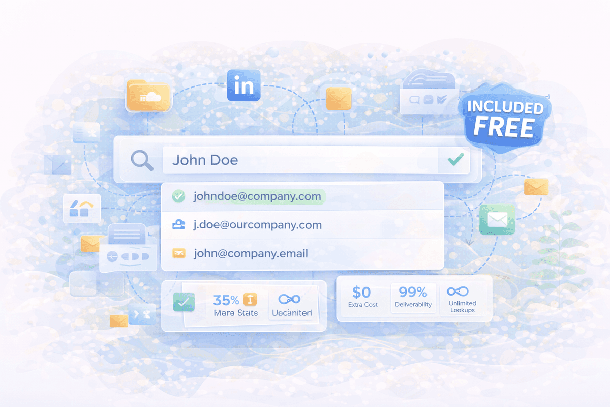 Hitta verifierade e-postadresser